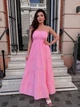 Сарафан женский макси с широкой юбкой розового цвета 38449 One Size - изображение 1