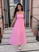 Сарафан женский макси с широкой юбкой розового цвета 38449 One Size - изображение 2