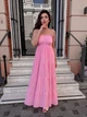 Сарафан женский макси с широкой юбкой розового цвета 38449 One Size - изображение 5