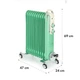 Масляний радіатор KLARSTEIN Thermaxx Retroheat 2500 W (10035081) - зображення 2