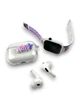 Подарочный набор для детей 4 в 1 беспроводные вакуумные Bluetooth наушники с HAPPY Куроми, кейс для зарядки, часы. - изображение 2