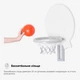 Баскетбольний кошик Mealux Rocket (KD-H011 White) - изображение 3