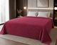 Простынь махровая жаккардовая Parisa Home 200х220 плотность 400 г/м2 бордо - изображение 1