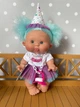Пупсик Happy birthday Cotton Candy Nines d'Onil Pepotes с мятными волосами, 26 см - изображение 1