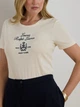 Футболка хлопковая длинная женская Ralph Lauren 241867156 S Молочная (1159862980) - изображение 6
