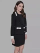 Пиджак классический короткий женский Karl Lagerfeld 279700541 XL Черный (1159863114) - изображение 4