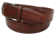 Мужской кожаный ремень Vanzetti RMT245 классический для брюк 3,3 см 110 см Коричневый - изображение 5