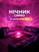 Нічник від USB куб зоряне небо LED настільна RGB лампа 16 кольорів для спальні та дитячої + пульт - зображення 1
