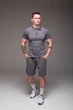 Футболка t-shirt поло мужская с воротником трикотажная на змейке XXL серая (2530) - изображение 3
