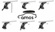 Багажник на дах для FIAT Grande Punto Hatchback 2005>2010 Amos Koala Wind Black (Dynamic) K-M 1.2 - зображення 4