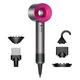 Фен Dyson HD07 Supersonic Air Multiplier Iron/Fuchsia для волос с контролем температуры и насадками - изображение 1