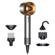 Фен Dyson HD07 Supersonic Air Multiplier nickel/cooper для волос с контролем температуры и насадками - изображение 1