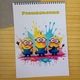 Раскраска Посіпаки Minions А4 (28766) - зображення 1