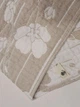 Полотенце муслиновое банное Malloory Home Цветы 70*140 см Бежевое - изображение 4
