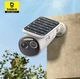 Бездротова Wi-Fi камера відеоспостереження Baseus Security S2 4K IP67 з поворотною сонячною панеллю - зображення 1