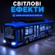 Автобус с радиоуправлением, 37 см, синий — аккумуляторный городской транспорт с подсветкой фар и пультом, арт. 666-695ZA - изображение 7