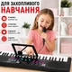 Синтезатор детский 61 клавиша с микрофоном 54 см - электронное пианино для детей, запись мелодий, 100 тембров, Q-618A - изображение 8