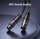 Аудіокабель Ugreen AV130 Cannon Male to Female Microphone Extension Audio Cable 5 м Black (UGR-20712) - зображення 2