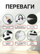 Ручний універсальний пароочисник Steam Cleaner 2500 Вт (1.2 л) — Побутовий парогенератор для прибирання та дезінфекції з 3 насадками, Білий - изображение 5