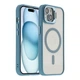 Чохол Premium TPU+PC+Metal Stand Case with MagSafe and Camera Lenses для iPhone 15 Grey - изображение 5