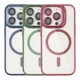 Чохол Premium TPU+PC+Metal Stand Case with MagSafe and Camera Lenses для iPhone 15 Pro Max Blue - изображение 3