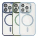Чохол Premium TPU+PC+Metal Stand Case with MagSafe and Camera Lenses для iPhone 14 Pro Max Dark Blue - изображение 3
