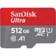 Карта пам'яті SanDisk 512GB microSDXC UHS-I Ultra A1 + SD адаптер (SDSQUAC-512G-GN6MA) - зображення 1