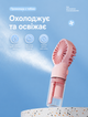 Портативный ручной вентилятор с встроенным увлажнителем 2в1 мини кондиционер для улицы работы и путешествий с аккумулятором 600 мАч и 3 скоростями Розовый - изображение 6
