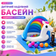 Детский надувной бассейн Intex 57113-3 «Единорог» с навесом - изображение 3