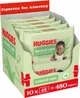 Упаковка влажных салфеток Huggies Natural Care Без пластика 10 пачек по 48 шт (5029054253434) - изображение 1