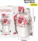 Термокружка Dishini Клубничный мишка с трубочкой Pink - изображение 6