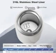 Термокружка SUPOR из нержавеющей стали 316L - изображение 8