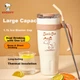Термокружка Snoopy с трубочкой 1.1 л Coffee Color - изображение 5