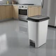 Відро для сміття з педаллю пластиковий з кришкою, 10 л, Сірий (109-GRAY) - зображення 7