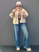 Поло женское UNIQLO 816037658 L Коричневое/Розовое (1159863399) - изображение 11