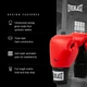 Боксерские перчатки Everlast 12 унций полиуретан красные унисекс - изображение 3