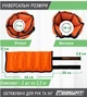 Утяжелители для ног и рук EasyFit наборные черно-оранжевые 0,5-2,5 кг (пара) - изображение 2