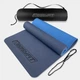 Коврик для йоги и фитнеса EasyFit TPE+TC 6 мм двухслойный + Чехол синий с голубым 183х61 см - изображение 1
