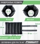 Утяжелители для ног и рук ProDobro Оксфорд 4 кг Черные - изображение 2