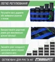 Утяжелители для ног и рук EasyFit наборные черно-синие 0,5-2,5 кг (пара) - изображение 5