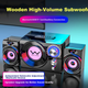 Компьютерные колонки Saida SADA для настольных компьютеров, дома, Bluetooth, ноутбуков, проводные, USB, игр, онлайн-занятий, мультимедийные колонки 2.1 S-20 - изображение 4