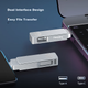 Флеш-накопитель FANXIANG 128 ГБ USB 3.2 Type-C Dual Interface F372, скорость чтения 150 МБ/с, универсальный USB-накопитель большой емкости для бизнеса и автомобилей, совместимый с телефонами и компьютерами. - изображение 4