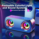 Компьютерные колонки Saida с RGB-подсветкой, проводные USB мультимедийные колонки для настольных компьютеров и ноутбуков, миниатюрный портативный сабвуфер для настольного монитора, Can Be Stuck, V-189 - зображення 4