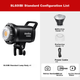 Godox SL60II BI Bicolor Пряма трансляція Заповнююче світло Фотографія Безперервне світло Сонячне світло Студійна зйомка Фотосвітло Дитячий одяг Фотопрожектор Ведуче світло для прямої трансляції - зображення 4