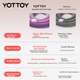 Бесшумный пружинный утяжеленный обруч Yottoy для взрослых, мягкий фитнес-обруч для женщин, для похудения талии и уменьшения жира на животе, серый, 1,5 кг. - изображение 4
