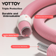 Бесшумный пружинный утяжеленный обруч Yottoy для взрослых, мягкий фитнес-обруч для женщин, для похудения талии и уменьшения жира на животе, серый, 1,5 кг. - изображение 6