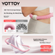 Бесшумный пружинный утяжеленный обруч Yottoy для взрослых, мягкий фитнес-обруч для женщин, для похудения талии и уменьшения жира на животе, серый, 1,5 кг. - изображение 7