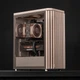 ASUS ProArt Chuangmeng 40 PA401, цвет «овсяное молоко», стеклянный корпус, мощное охлаждение, передняя панель с отделкой под дерево, разборка без инструментов, блокировка кнопки питания. - изображение 4