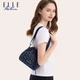 Сумка через плечо ELLE ACTIVE, жаккардовая ткань, тиснение, джинсово-синяя - изображение 1