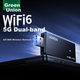 Беспроводной USB-адаптер UGREEN WiFi6 Smart Plug-And AX1800 двухдиапазонная сетевая карта 5G для настольного компьютера, выделенный WiFi-приемник, хост-сетевой передатчик - изображение 9